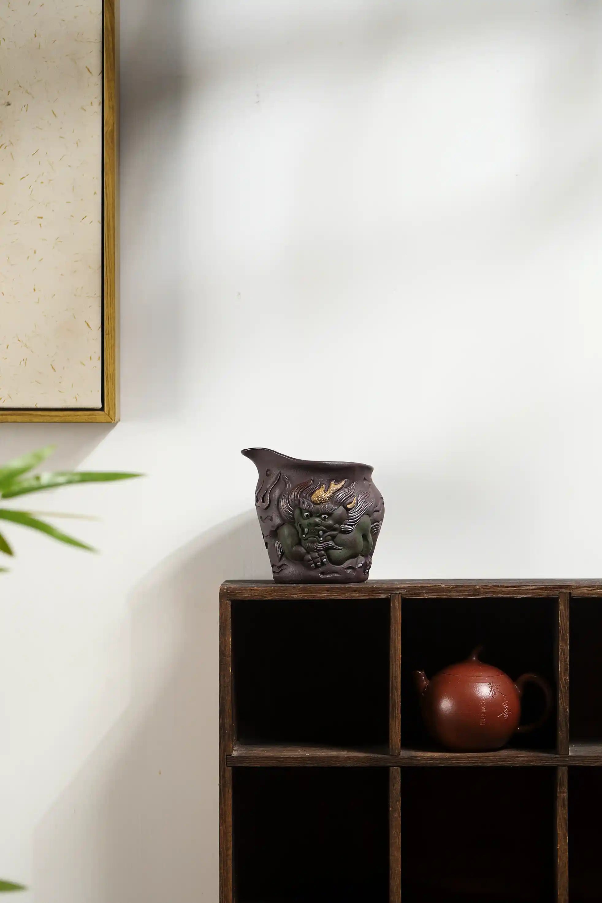 Yixing Zisha Handmade Shanhai Jing Mythical Beast Fair Cup