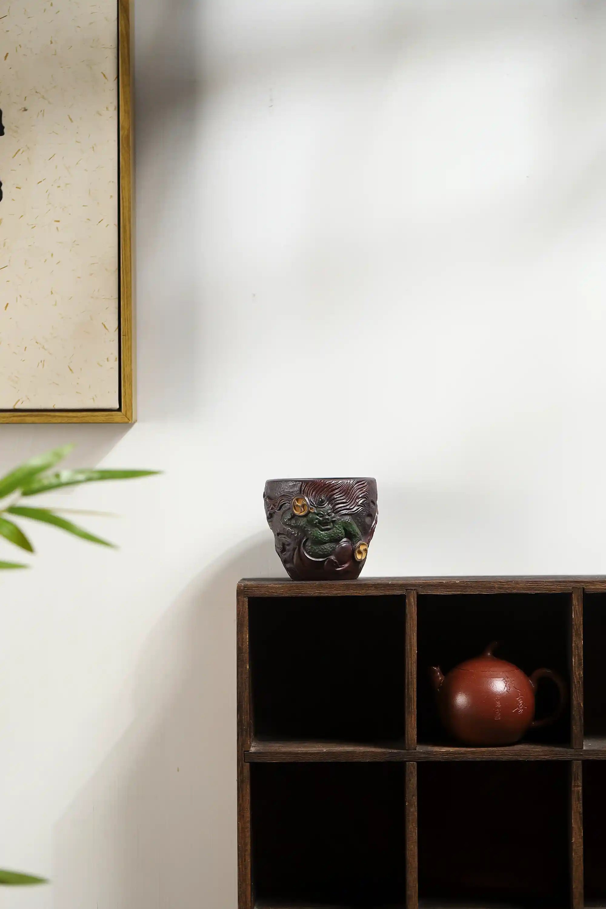 Yixing Zisha Handmade Shanhaijing Electric God Tea Cup