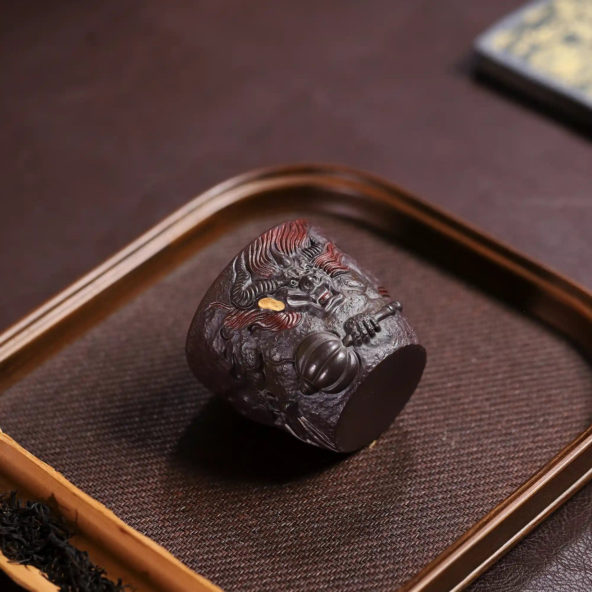 Yixing Zisha Handmade Shanhaijing Thunder God Tea Cup