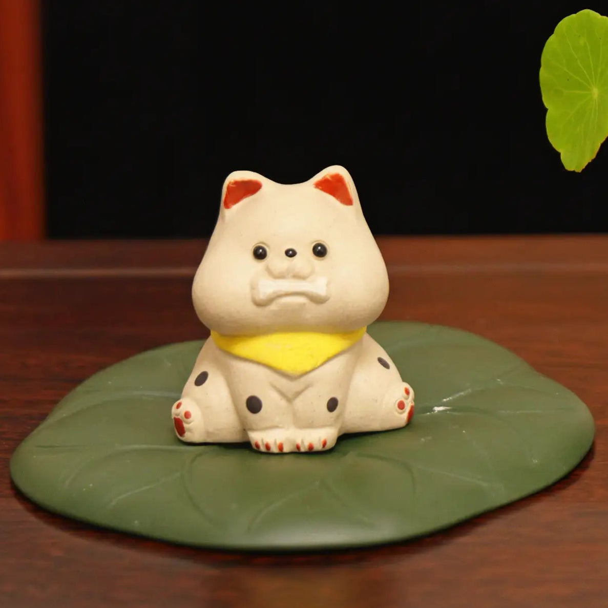 Yixing Zisha Handmade Spotted Dog Tea Pet