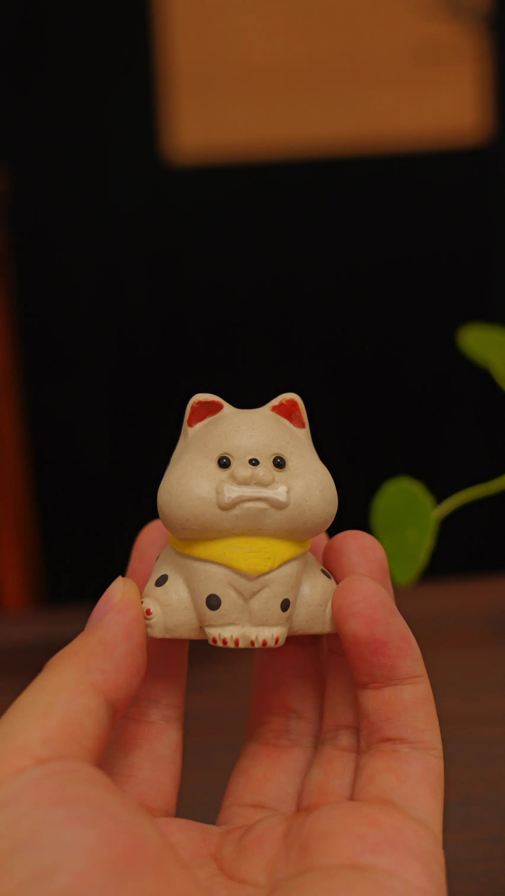Yixing Zisha Handmade Spotted Dog Tea Pet