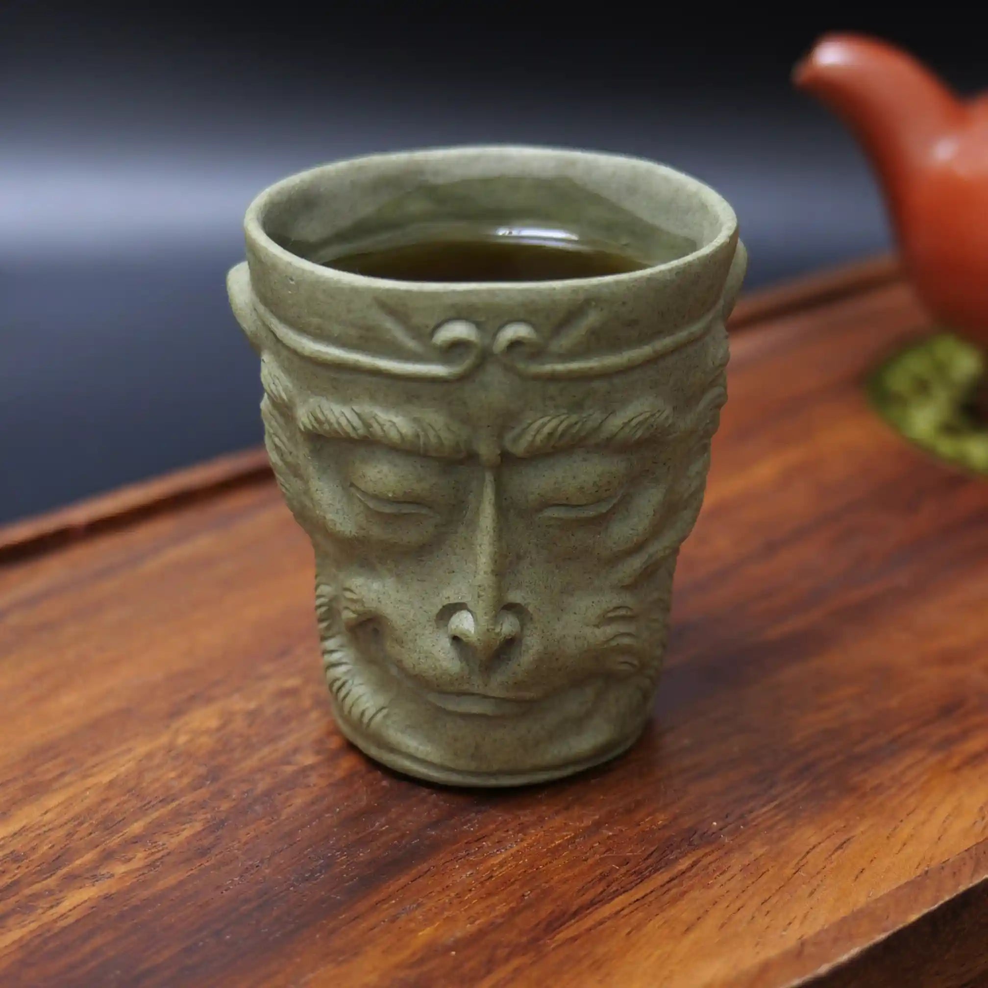 Yixing Zisha Handmade Sun Wukong Monkey King Zen Teacup