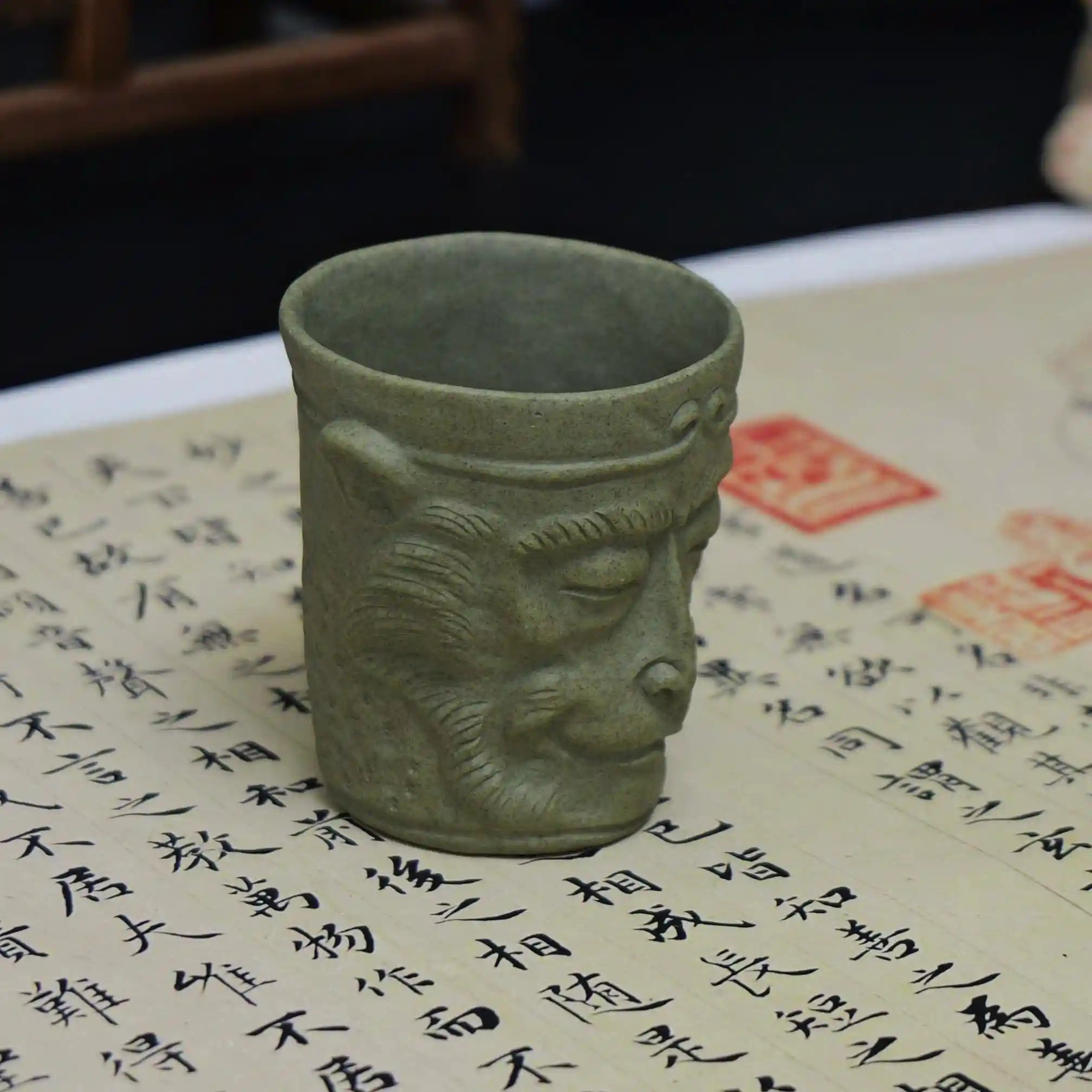 Yixing Zisha Handmade Sun Wukong Monkey King Zen Teacup