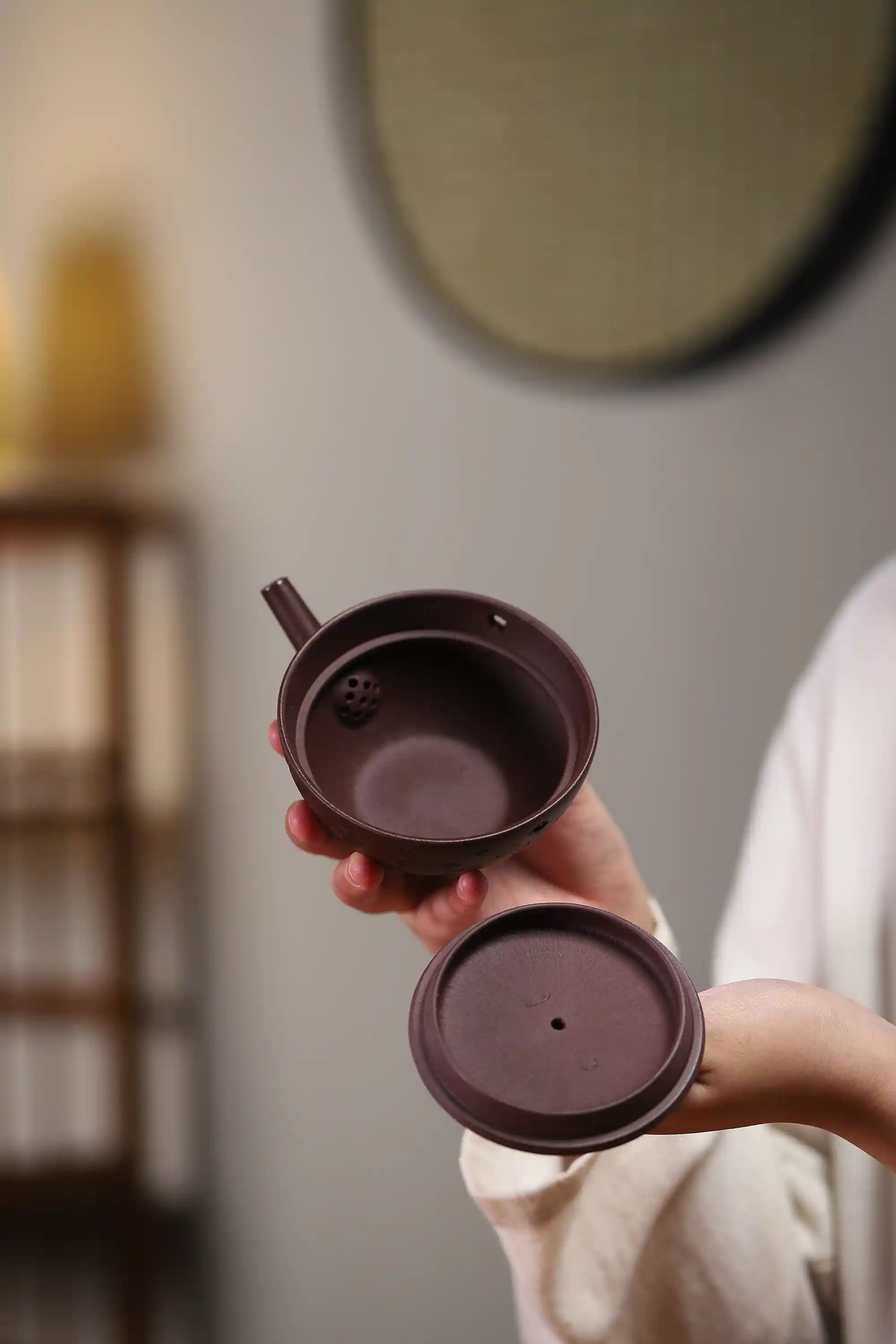 Yixing Zisha Handmade Swan Teapot