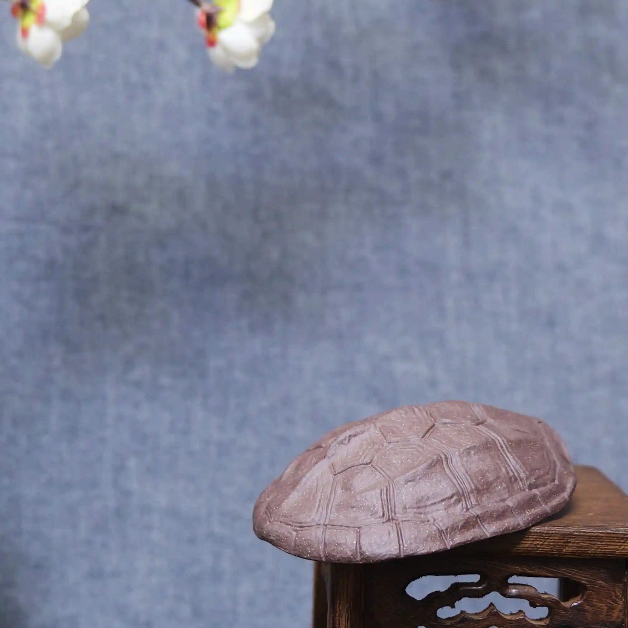Yixing Zisha Handmade Turtle Shell Pattern Tea Scoop
