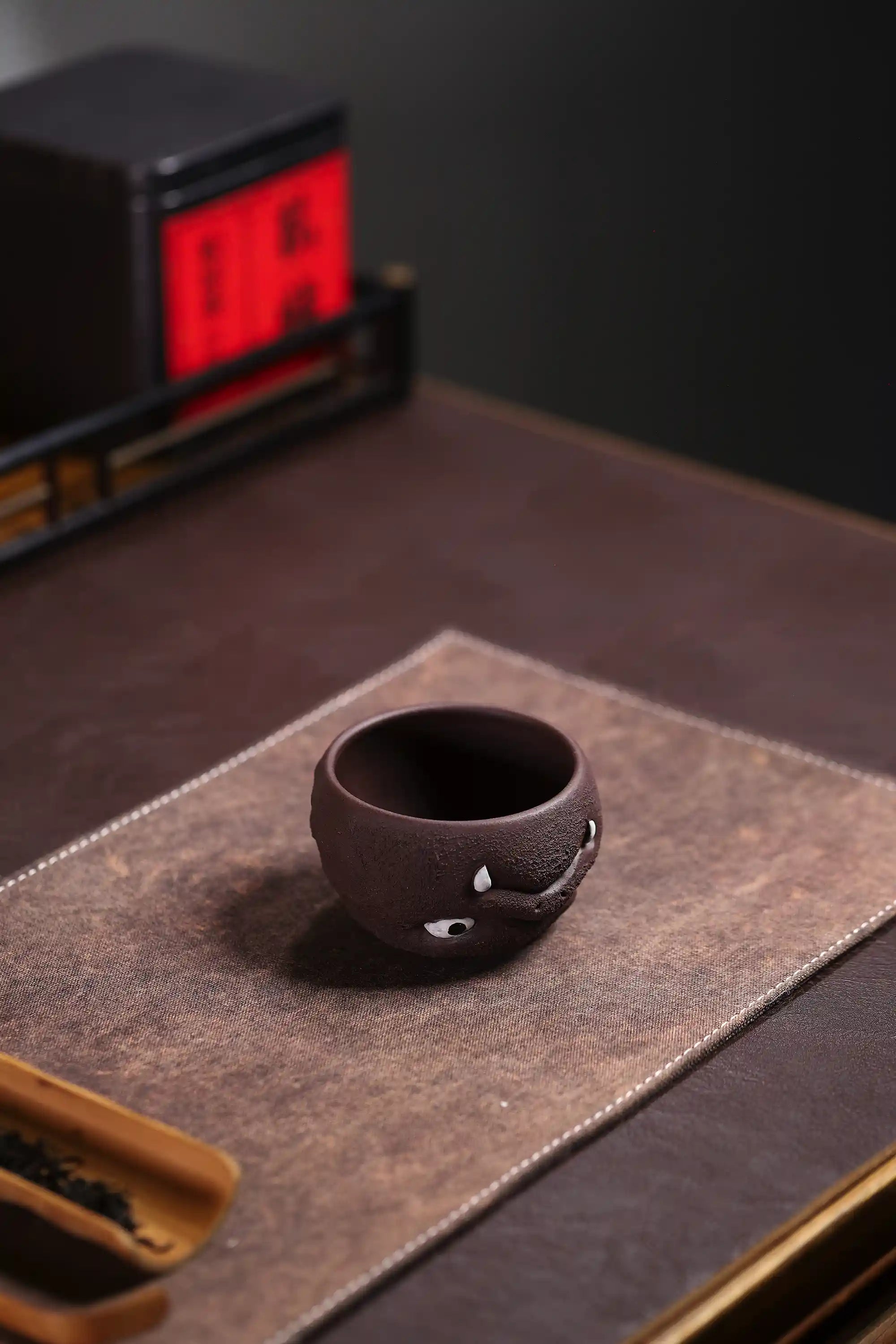 Yixing Zisha Handmade Tyrannosaurus Rex Dinosaur Head Tea Cup