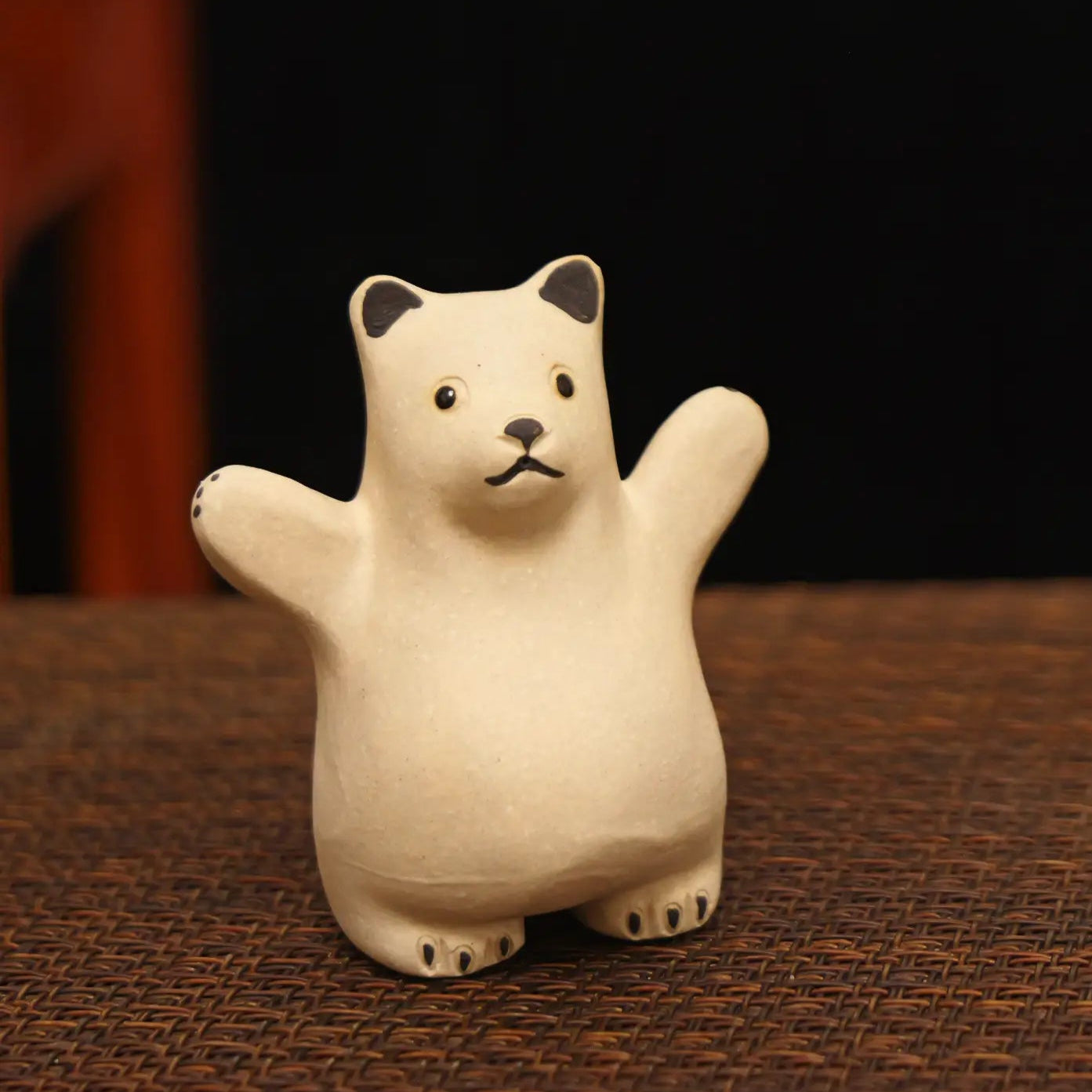 Yixing Zisha Handmade White Bear Tea Pet
