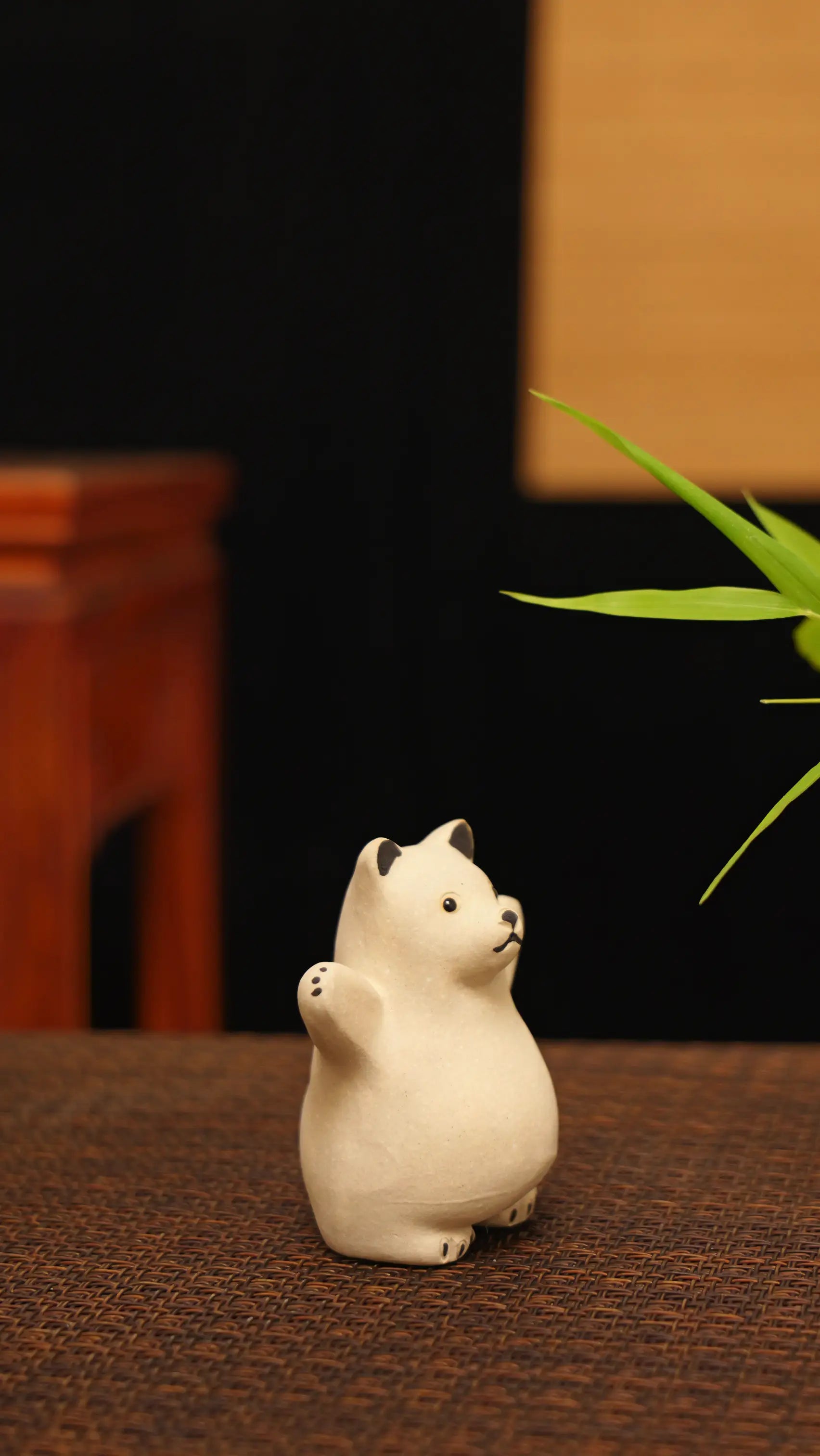 Yixing Zisha Handmade White Bear Tea Pet