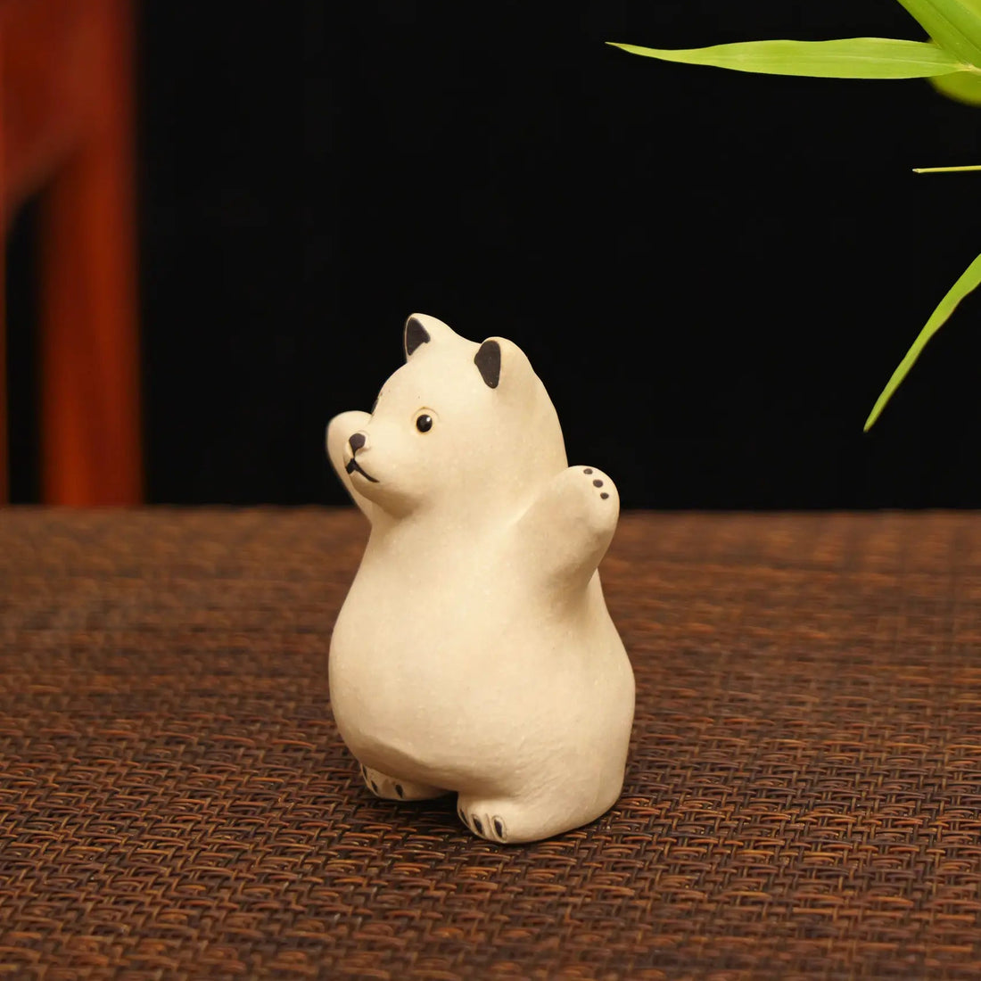 Yixing Zisha Handmade White Bear Tea Pet