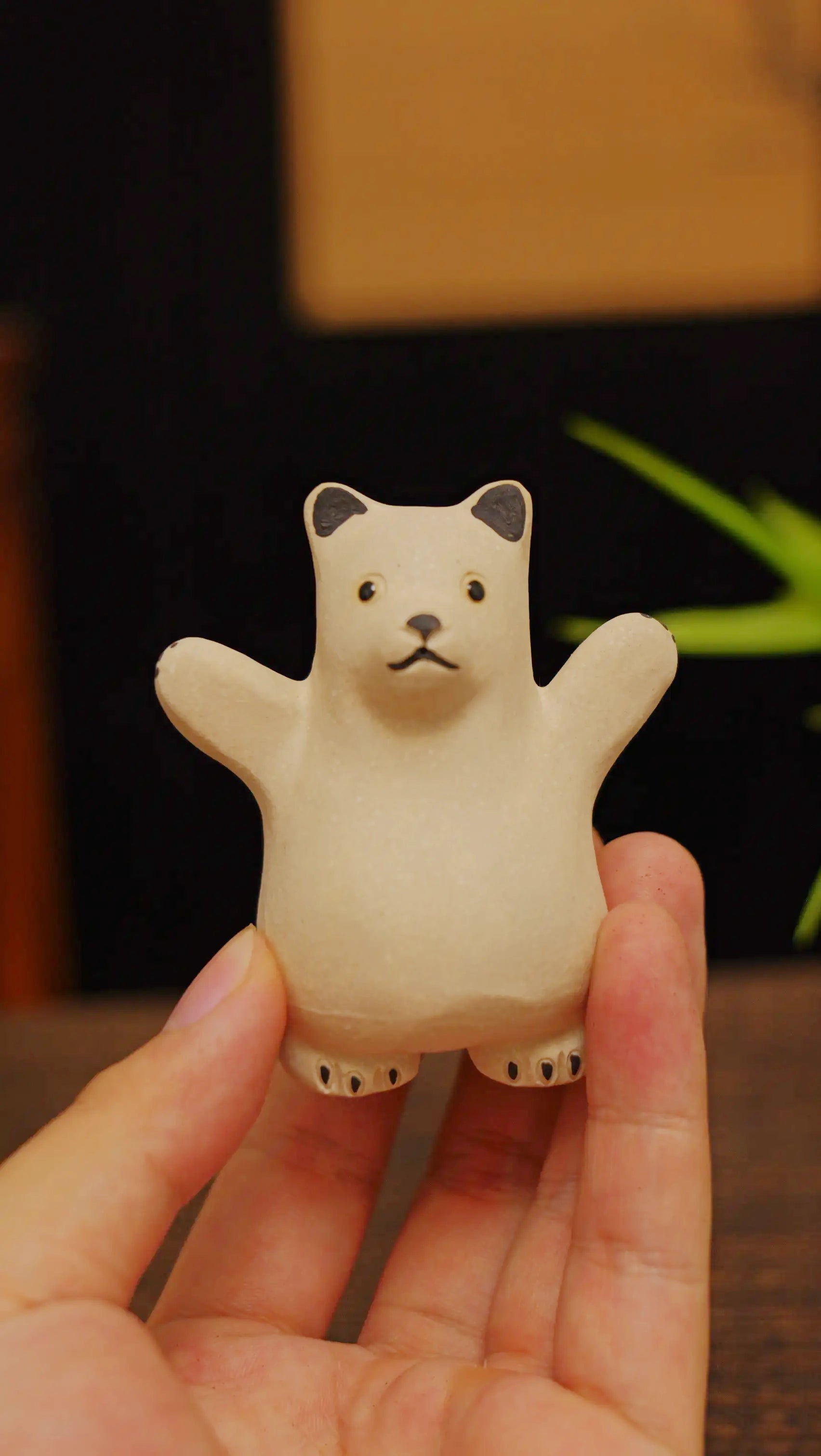 Yixing Zisha Handmade White Bear Tea Pet