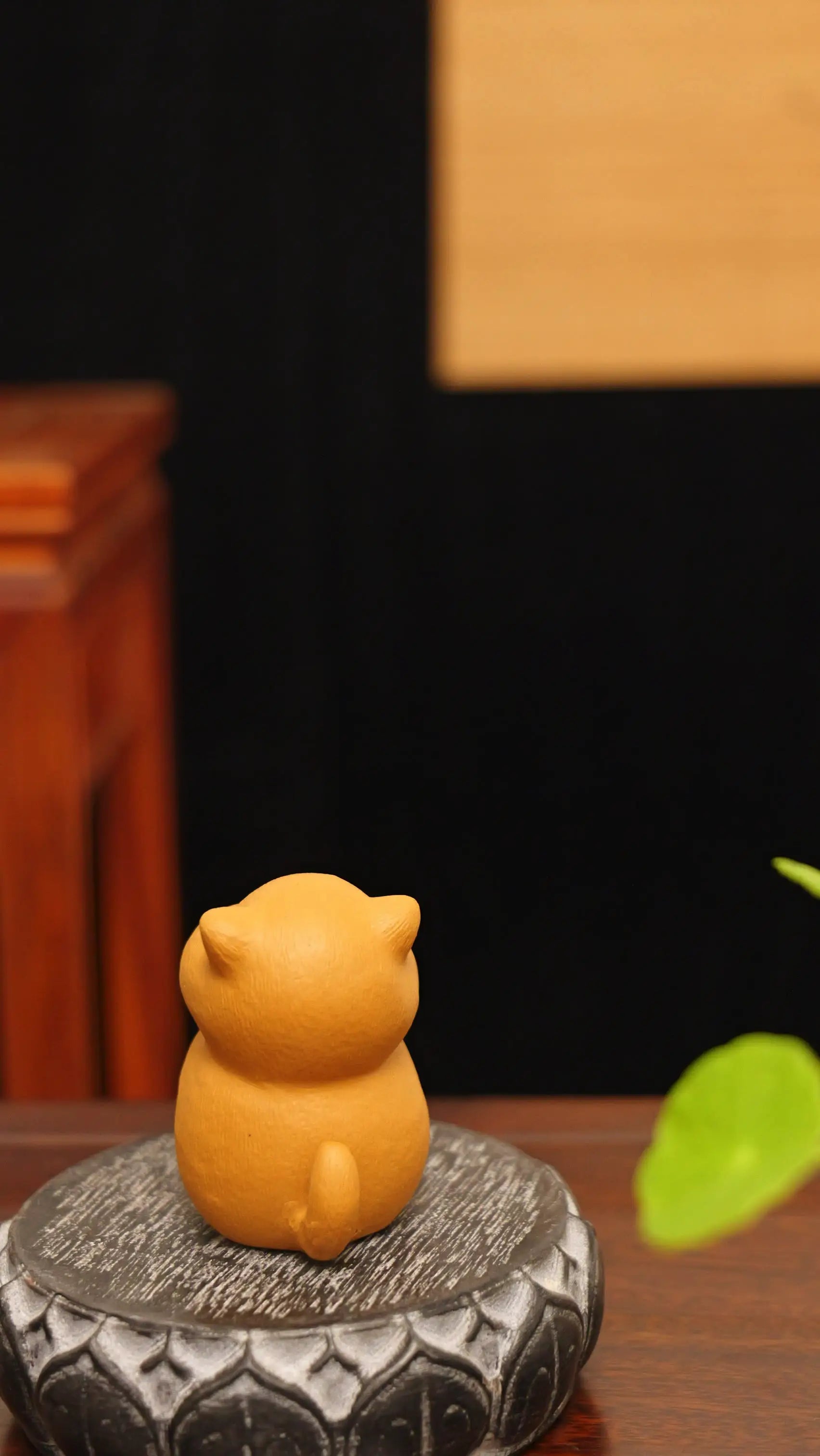 Yixing Handmade Lucky Cat Tea Pet (Praying Style)